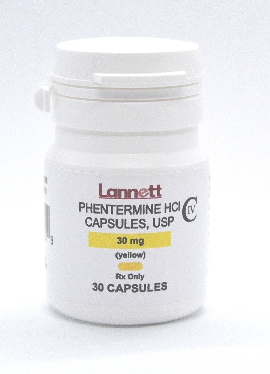 Phentermine Hydrochloride HCI Lannett 30mg